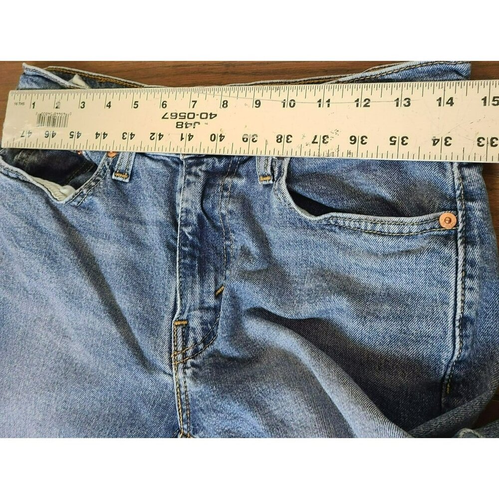Levis Jeans Mens Tag 30x32 (Actual 29x30) 514 Slim Straight Leg Med Wash Stretch - Picture 6 of 9